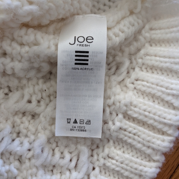 Joe Fresh Chunky Cable Knit Sweater Medium - Picture 8 of 9